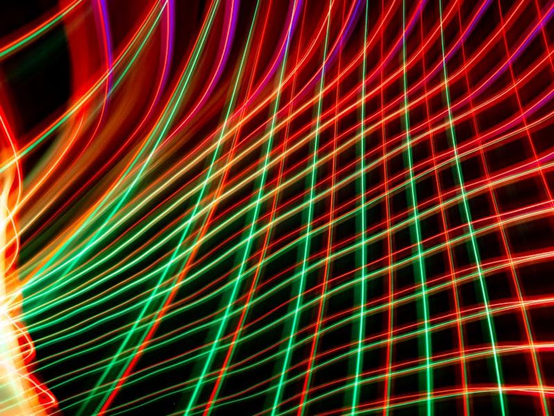 Futuristic neon visualization of organic vitality and balance